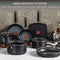 T-fal Ultimate Hard Anodized Nonstick Cookware Set 12Pcs 32406055629 - Black - Like New