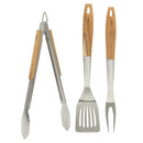 Oster Balincourt Stainless Steel Grilling Tool Set W/Wooden Handles, B0DKLGNFXD - Brand New