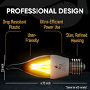 FLIQ LED FLAME LIGHT BULB 2 PACK 2W 4 MODES FLICKERING FLAME BULB - CREAM - Like New