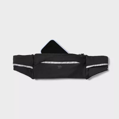 ALL IN MOTION PHONE WAIST PACK,RECYCLED POLYESTER, FANNY PACK - BLACK - Like New
