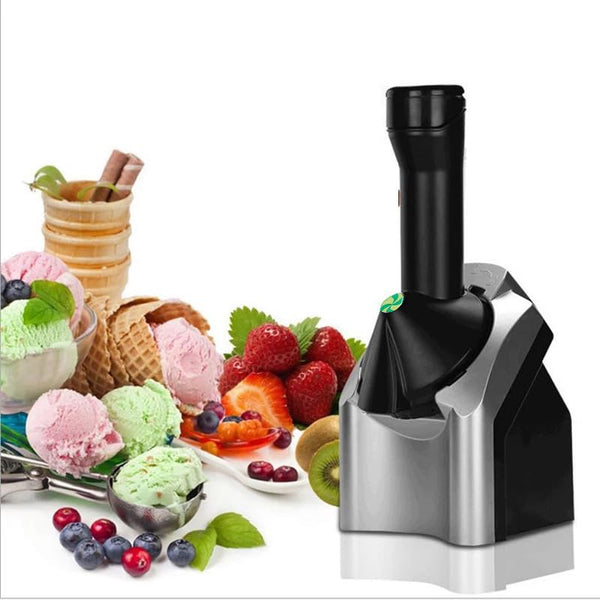 YHNNH ICE CREAM MAKER, PARTY DESSERT MAKING MACHINE, FROZEN DESSERT - BLACK - Like New