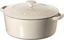 Cuisinart 7 Quart Cast Iron Casserole CI670-30CW - Cream Like New