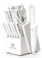 BRAVESTONE Knife Set 15 Piece Kitchen Knife Set with Block Self Sharpening - Like New