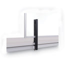 MASTERVISION PROTECTOR SERIES GLASS ALUMINUM DESKTOP DIVIDER - CLEAR - Brand New