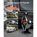 UIMOSO SET 4 RV SCISSOR JACKS 6500 LBS 24" CAMPER TRAILER LEVELING - BLACK - Like New