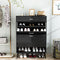 AWQM SHOE CABINET, IMPROVED FREE STANDING SHOE STORAGE CABINET - BLACK - Like New