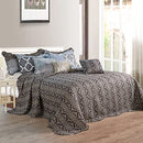 Decorate Your Bedroom Style Home Soft Things 9pc King Bedspread Set Sage/Teal - Brand New