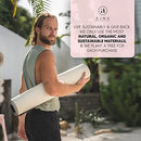 Ajna Natural Rubber Yoga Mat Decrease Impact Strain On Joints Mandala White - Brand New