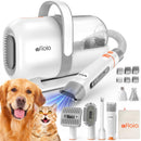 AFLOIA 6 in 1 DOG GROOMING KIT, VACUUM FOR SHEDDING, 1.5L DUST CUP - WHITE - Like New