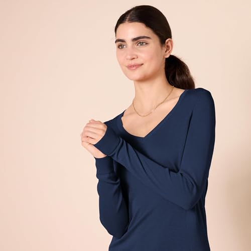 AMAZON ESSENTIALS WOMEN'S REGULAR-FIT LIGHTWEIGHT SWTR NAVY 1X - Brand New