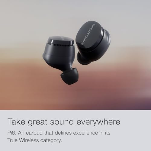 Bowers & Wilkins PI6 Wireless Earbuds aptX Adaptive 12mm Drivers - Cloud Grey - Like New