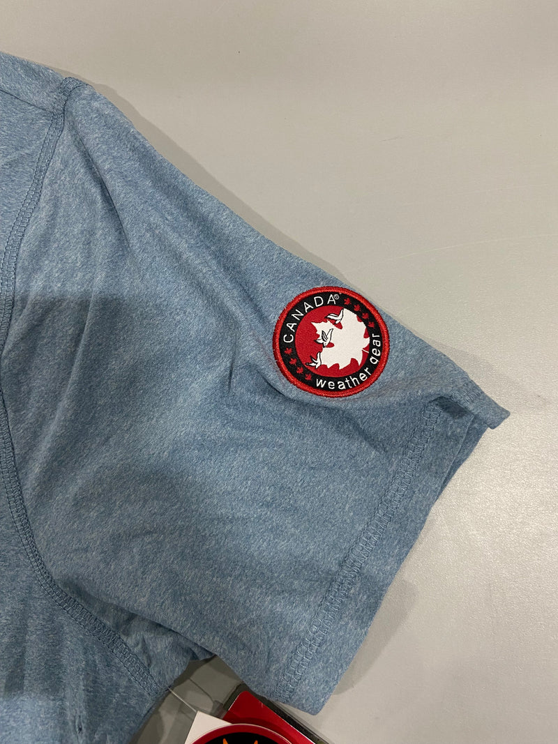 CANADA WEATHER GEAR MEN'S SUPREME SOFT TWO TONE CREW SKY SIZE LARGE - Brand New