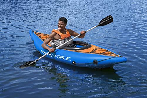 BESTWAY HYDRO-FORCE COVE CHAMPION INFLATABLE KAYAK ADULT - BLUE - Like New