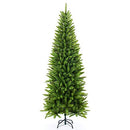 SENJIE ARTIFICIAL CHRISTMAS TREE,CLASSIC PINE FIR PENCIL TREE 6 FT - GREEN - Like New