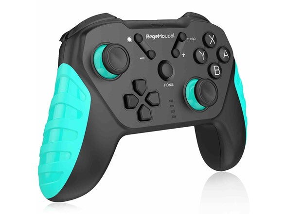REGEMOUDAL WIRELESS PRO CONTROLLER COMPATIBLE WITH NINTENDO SWITCH - BLACK/BLUE - Like New