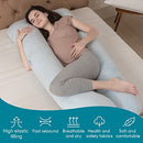 JOHNPEY U Shaped Full Body Pillow - Pregnancy Pillow, 55", B09WQLRWT1 - Babyblue - Like New