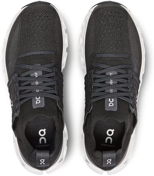 3WD10450485 ON RUNNING Cloudswift 3 Shoes WOMEN ALL BLACK SIZE 8 - Like New