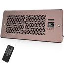 MATULSA REGISTER BOOSTER FAN 4" X 10" REGISTER HOLES WITH REMOTE CONTROL BRONZE - Like New