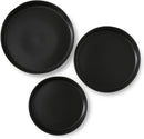 Stone Lain Celina Stoneware Bowl Set, 3 Pieces BLB1275 - Black - Like New