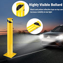 B0BTHNR3MG Safety Bollards 42inch Yellow Powder Coated Safety Parking Barrier - Brand New
