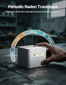 X-SENSE RADON DETECTOR FOR BASEMENT, ZERO LAB FEES - SOFT WHITE - Like New