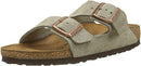 BIRKENSTOCK WOMEN'S ARIZONA SOFT FOOTBED SANDALS - SIZE 5 - TAUPE - Like New