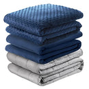 DEGREES OF COMFORT COOLMAX WEIGHTED BLANKET WASHABLE TWIN SIZE: 48X72 - NAVY - Like New