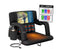 ALPCOUR HEATED MASSAGE RECLINING STADIUM SEAT 25" WIDE - BLACK - Brand New