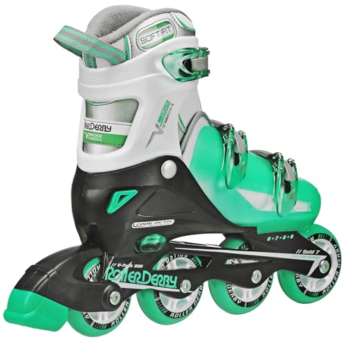 ROLLER DERBY V-TECH 500 ADJUSTABLE PERFORMANCE INLINE SKATES MEN SIZE M - MINT - Like New