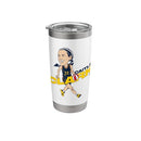 BREAKINGT CAITLIN CLARK CARICATURE INDIANA BASKETBALL STAINLESS DW00300 - WHITE - Like New