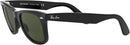 RAY-BAN ORIGINAL WAYFARER SQUARE SUNGLASSES 52 MILLIMETER - BLACK/G-15 GREEN - Like New