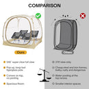 EighteenTek® Pop Up Weather Pod, Sport Pod with Attached Floor, 360° Clear View - Like New