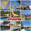 COLOURTREE 24' X 24' X 24' RED TRIANGLE CTAPT24 SUN SHADE SAIL CANOPY MESH - RED - Like New