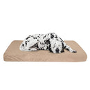 Memory Foam Dog Bed, 2-Layer Orthopedic Pad with Washable Cover, 37x24, Tan - Like New