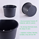 Acdeyaca 4.3 Gallon Large Plastic Pots,7pcs B09N1D58R4 -Black - Brand New