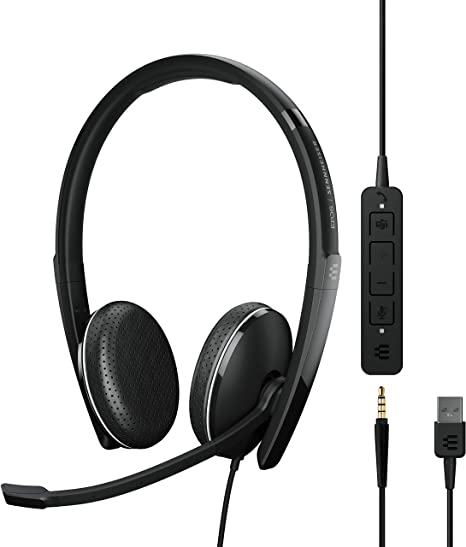 EPOS Sennheiser Adapt 165T USB II Wired Double-Sided Headset 1000902 - Black New