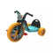 JAKKS PACIFIC 15" KIDS TRIKE LED LIGHTS SEAT FLY WHEEL CRUISER - ORANGE/TEAL - Brand New