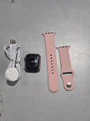 APPLE WATCH SERIES 4 GPS + LTE 40MM GOLD STAINLESS STEEL CASE PINK SPORT BAND - Like New
