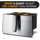 GOURMIA AIR FRYER OVEN DIGITAL DISPLAY 8 QUART GAF846 - BLACK - Like New