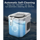 AGLUCKY 26LBS COUNTERTOP ICE MAKER, BULLET ICE TYPE IN 2 SIZES Z5822G - GRAY - Like New