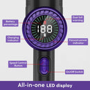 Nicebay Cordless Handheld 15KPA Strong Suction Hand Vacuum Cleaner Black/Purple Like New