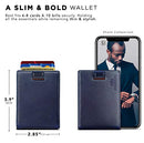 SERMAN BRANDS RFID Blocking Slim Money Clip Wallet – Leather Bifold Front Pocket - Like New