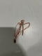 MARC JACOBS GOLD WISHBONE NECKLACE, 12 INCH - GOLD - Like New