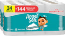 Angel Soft Toilet Paper/Toilet Tissue 24 Super Mega Rolls=144 Regular Rolls - Brand New