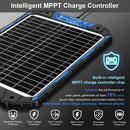 SUNER POWER 20W 12V SOLAR BATTERY TRICKLE CHARGER BUILT-IN INTELLIGENT - NAVY - Like New