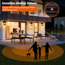 KONDRAS MOTION SENSOR OUTDOOR WALL LIGHT, DUSK TO DAWN, 0814-BLK - BLACK - Like New