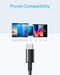 Anker USB C Cable 2-Pack 6ft Premium Nylon USB A to USB C AK-B8173011 - Black - Like New