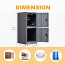 MECOLOR FURNITURE Digital Lock Metal Locker Organizer Padlock Small (P2V, Grey) - Brand New