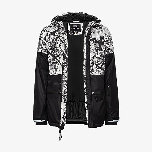 23134 ARCTIX MEN'S FLAT LIGHT WINDBREAK JACKET CRACKED MARBLE WHITE LARGE - Like New