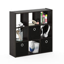 FURINNO SIMPLISTIC 9-CUBE ORG SMALL SIZE 7.9ZD X 26.5W X 26.7H ESPRESSO/BLACK - Like New